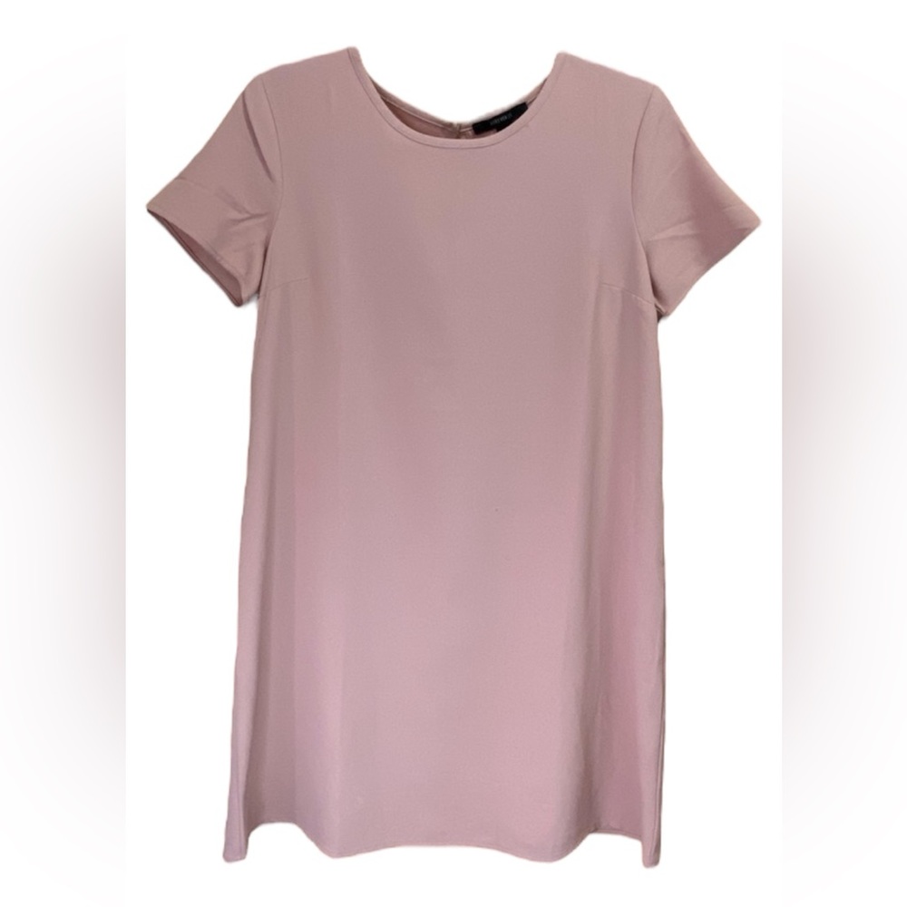 Pink crepe T-shirt Dress -M